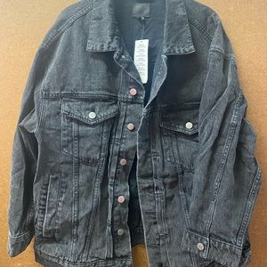 Oversized urban outfitters denim jacket